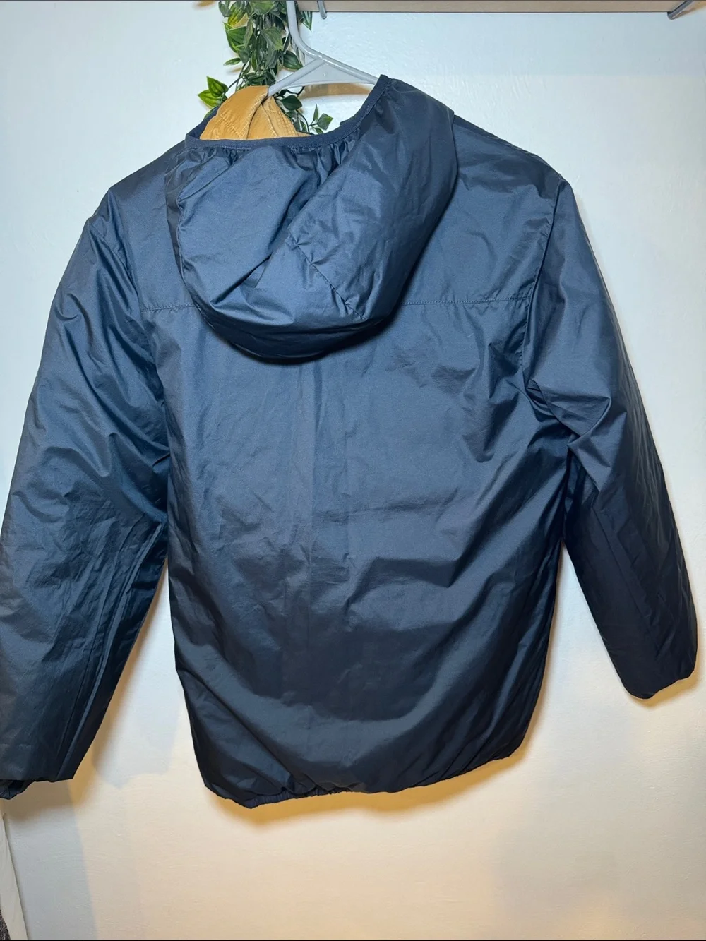 The North Face reversible double sided down Jacket - Navy & Mustard boy XL